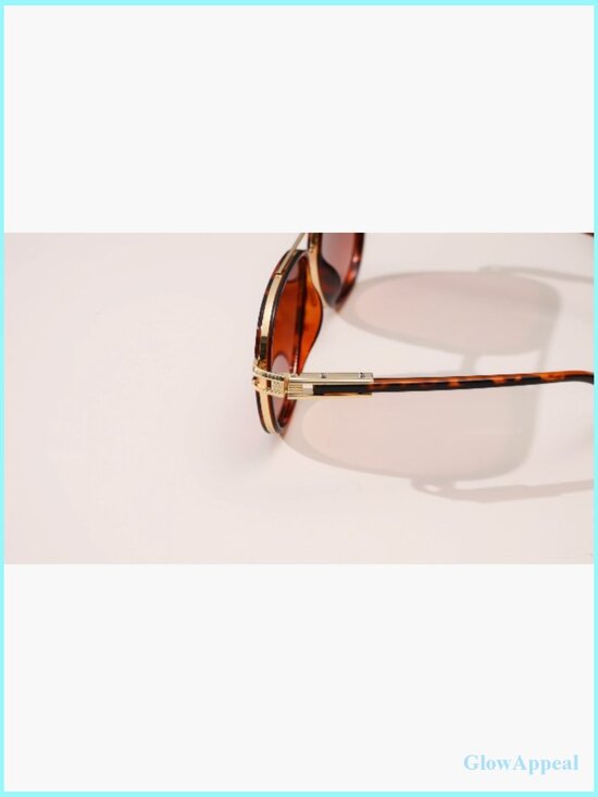 Oversized Double Bridge Aviator Sunglasses Unisex Vintage Fashion UV400